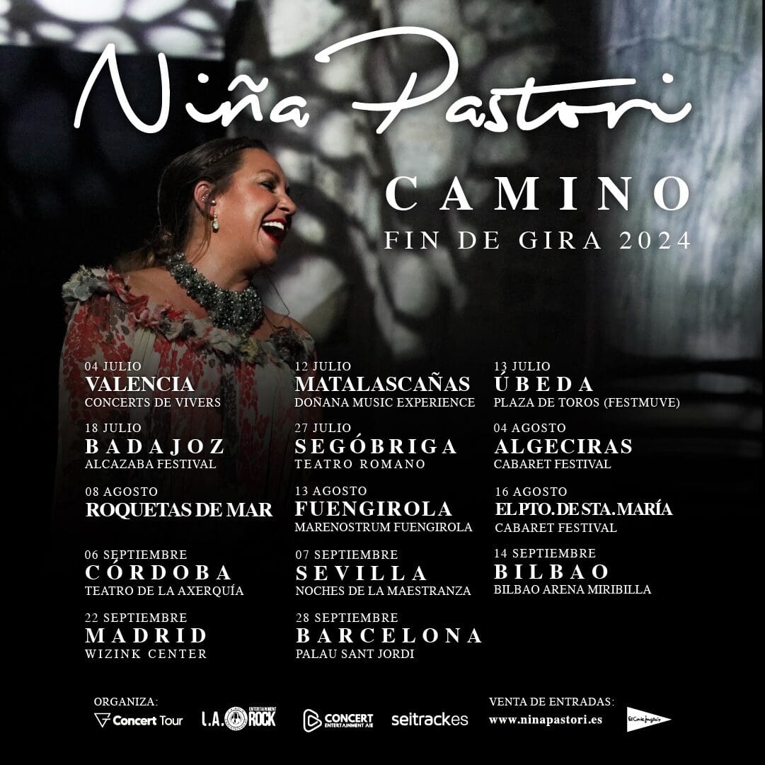 Cartel Gira camino de Niña Pastori