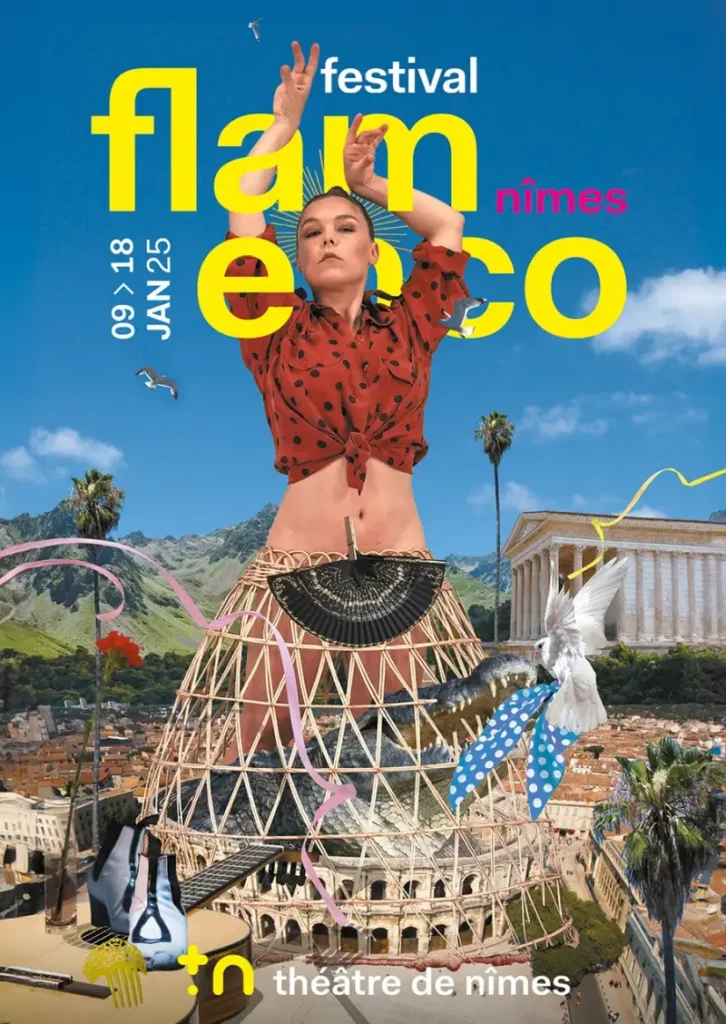 Cartel del Festival Flamenco de Nimes con Rocio Molina