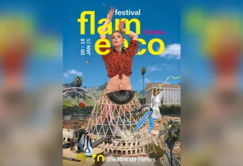 Cartel del Festival Flamenco de Nimes con Rocio Molina