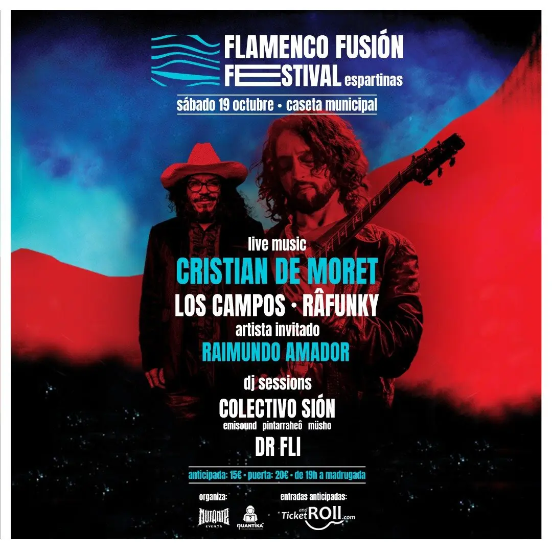 Cartel Programación Flamenco Fusion Festival Espartina