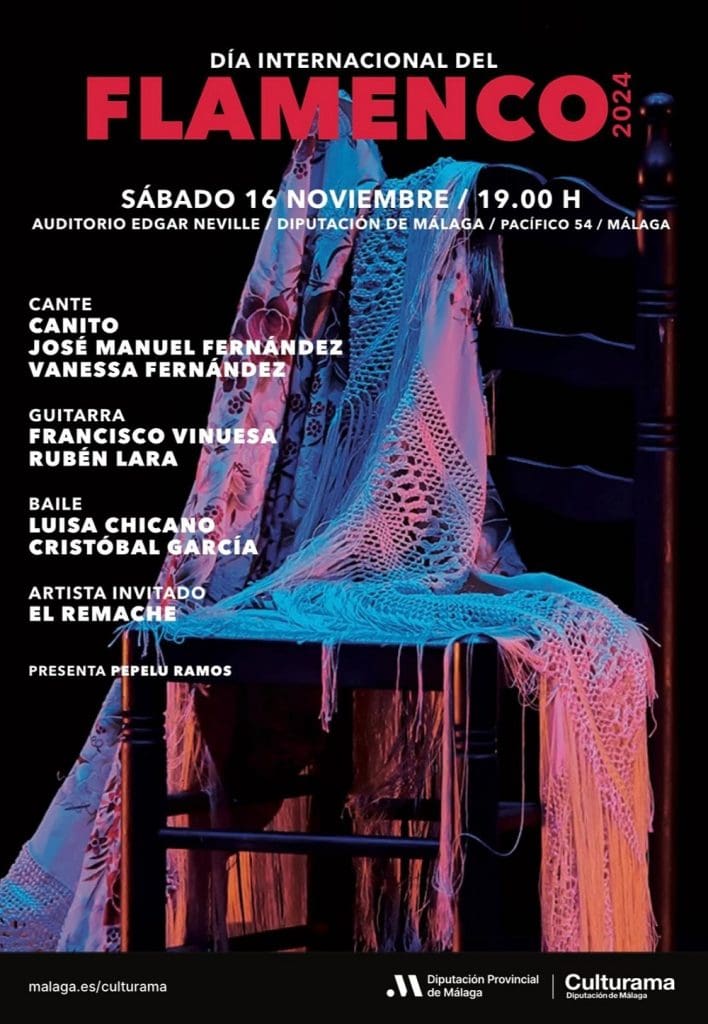 Cartel Programación Dia Internacional del Flamenco Málaga 2024