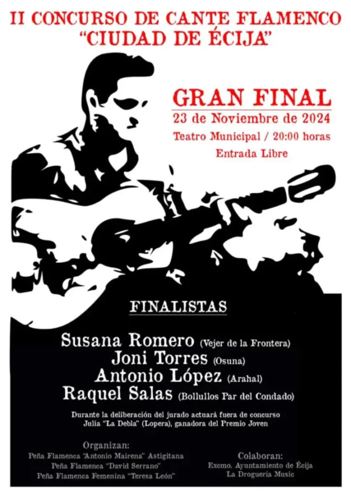 Finalistas Concurso Cante Coiudad de Écija