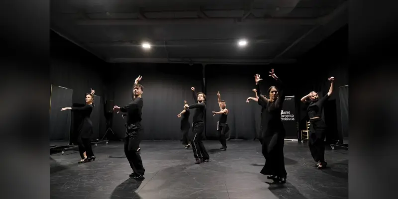 Compañia Ballet Flamenco de Andalucia Ensayando