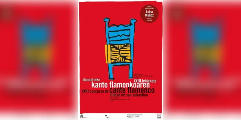 Cartel del concurso de cante flamenco de San Sebastian