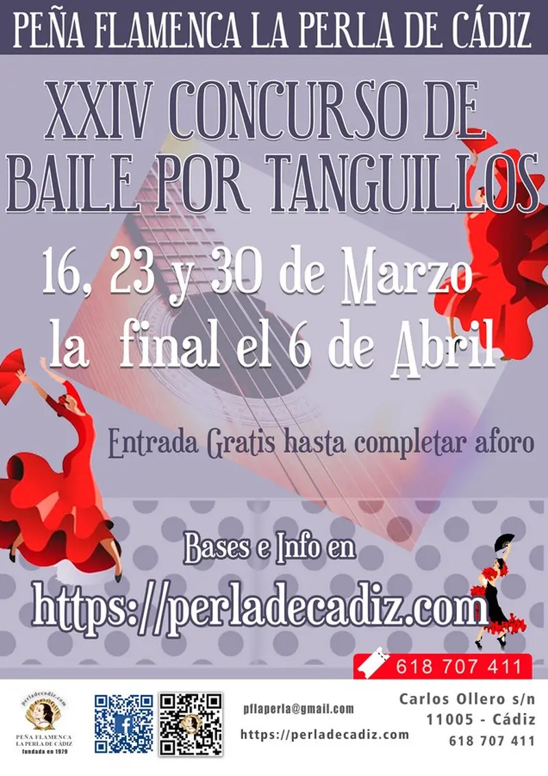 Cartel Concurso de Baile por Tanguillos