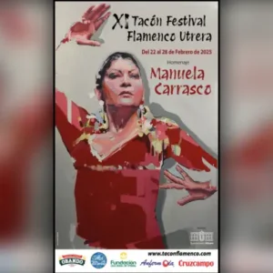 Cartel Festival Tacón Flamenco con Manuela Carrasco