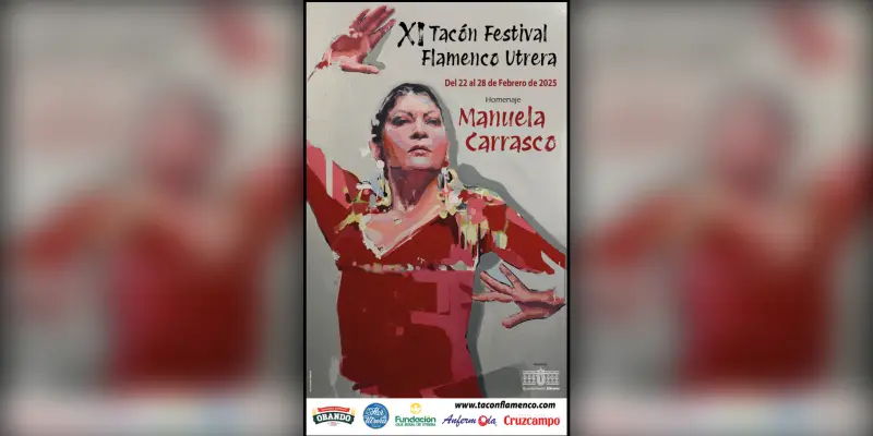 Cartel Festival Tacón Flamenco con Manuela Carrasco