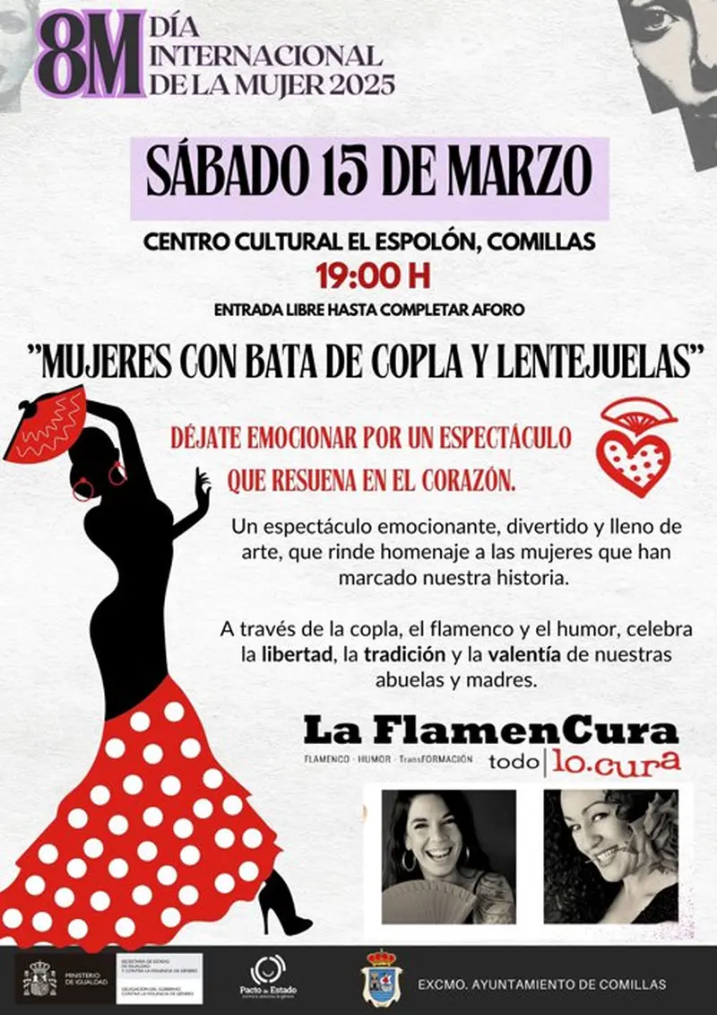 Mujeres con bata de Copla y Lentejuelas 