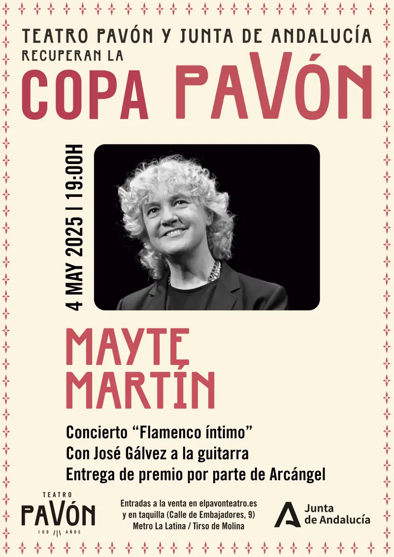Cartel_Vertical Mayte - Agenda Flamenca Copa Pavón 2025