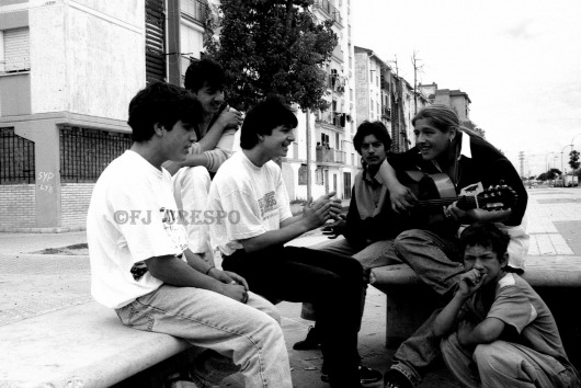 Flamenco Callejero en las calles de las 3000 Viviendas. Sevilla, 2005. Foto: FJ Crespo