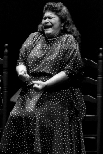 La lebrijana Inés Bacán. Bienal de Flamenco de Sevilla, 1996. Foto: FJ Crespo