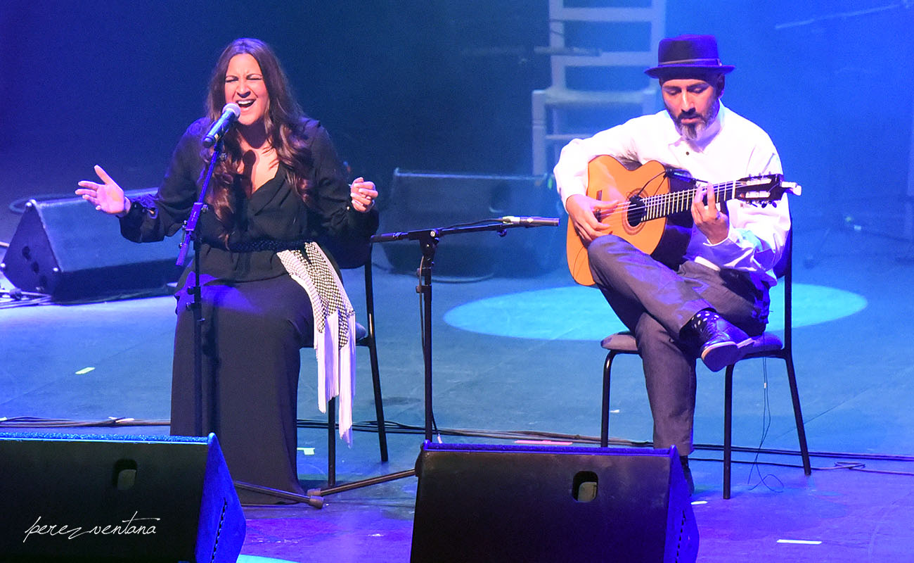 Lela Soto y Rycardo Moreno. Homenaje a El Lebrijano, 'Un gitano universal'. Cartuja Center Cite. Foto: Quico Pérez-Ventana