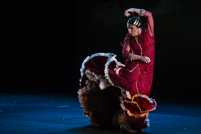 'Granada solo tiene salida por las estrellas', de Fuensanta La Moneta. Festival de Jerez. Foto: Javier Fergo