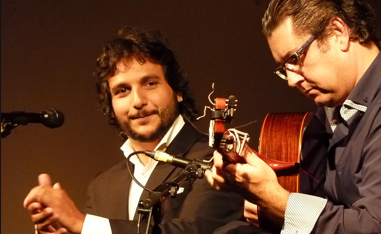 Antonio Reyes y Antonio Higuero. Festival de La Puebla. Foto: Estela Zatania.