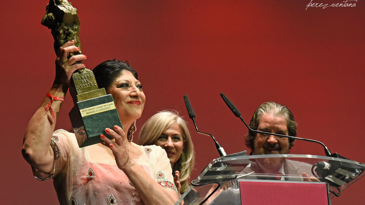 La bailaora Manuela Carrasco. Gala XXXII Compás del Cante, Box Cartuja. 29 Mayo 2019. Foto: Quico Pérez-Ventana