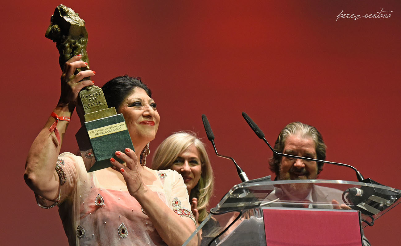 La bailaora Manuela Carrasco. Gala XXXII Compás del Cante, Box Cartuja. 29 Mayo 2019. Foto: Quico Pérez-Ventana