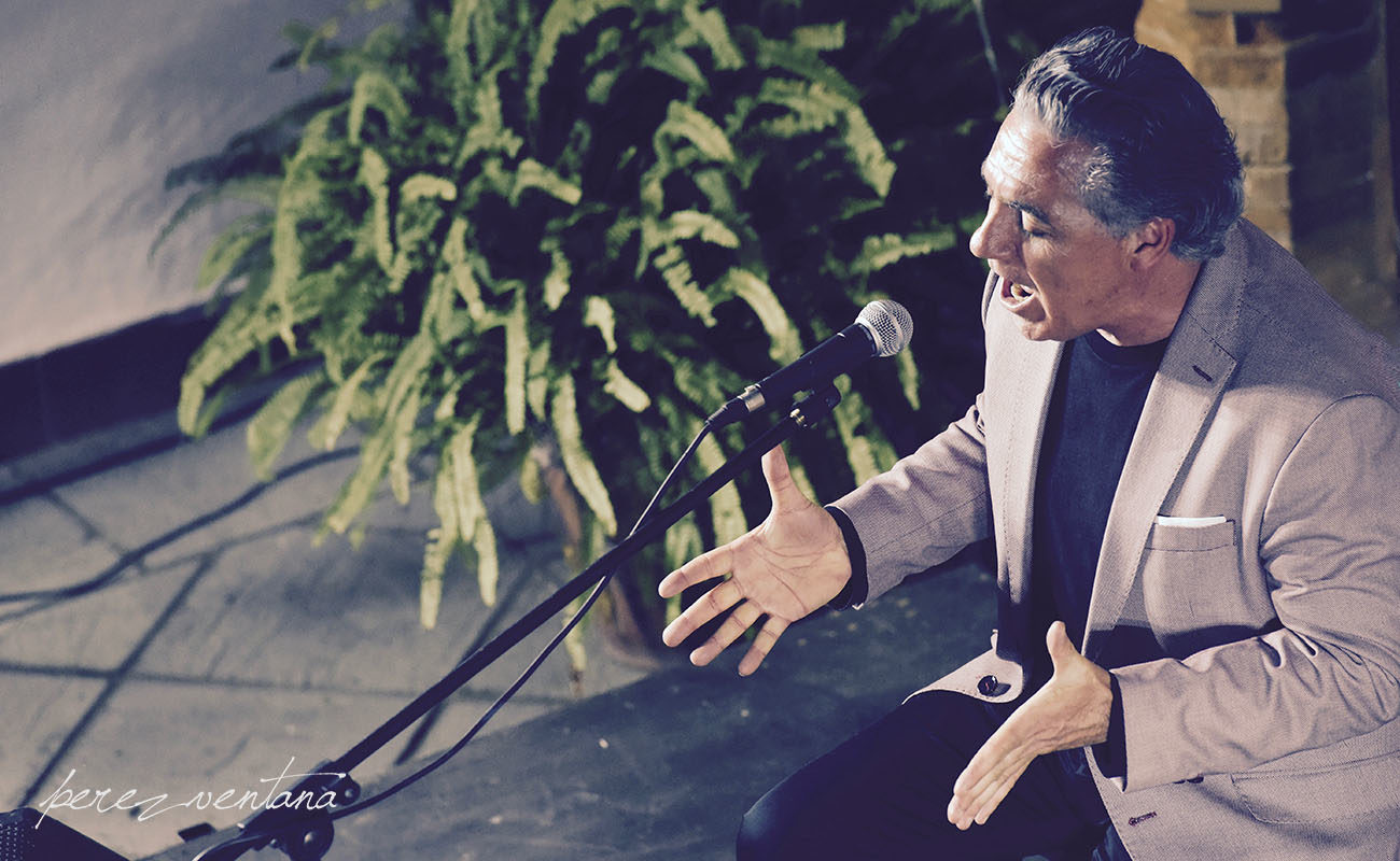 El cantaor Segundo Falcón. Ciclo Conocer el flamenco, Fundación Blas Infante (Sevilla). Foto: Quico Pérez-Ventana