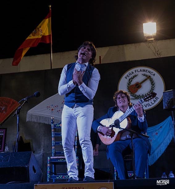 Samuel Serrano y Paco León. Clausura XXXV Encuentros Flamencos. Peña Flamenca Juanito Villar. Cádiz. 5 julio 2019. Foto: Juan Luis Monge