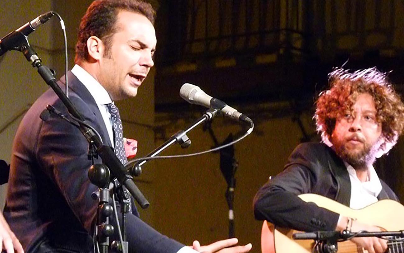 Jesús Méndez y Pepe del Morao. Festival Gazpacho Andaluz 2019, Morón de la Frontera (Sevilla). Foto: Estela Zatania