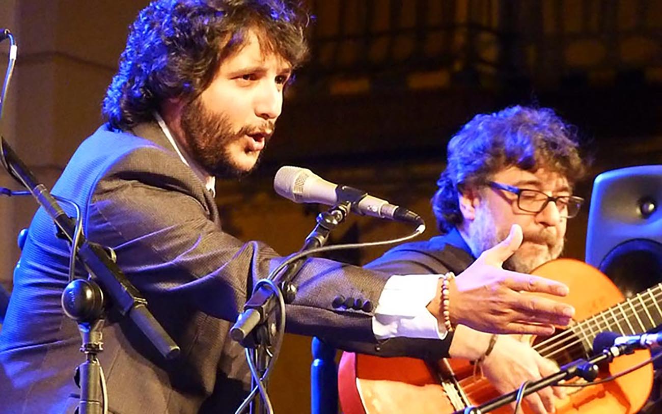 Antonio Reyes y Manuel Parrilla. Festival Gazpacho Andaluz 2019, Morón de la Frontera (Sevilla). Foto: Estela Zatania