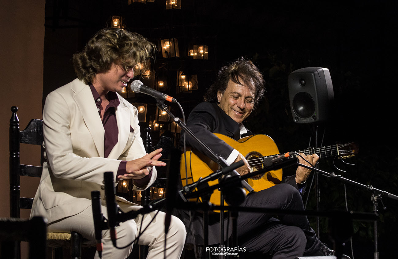 Manuel de la Tomasa y Antonio Carrión. LI Reunión de Cante Jondo de la Puebla de Cazalla. 13 julio 2019. Foto: CienXCien Flamenco