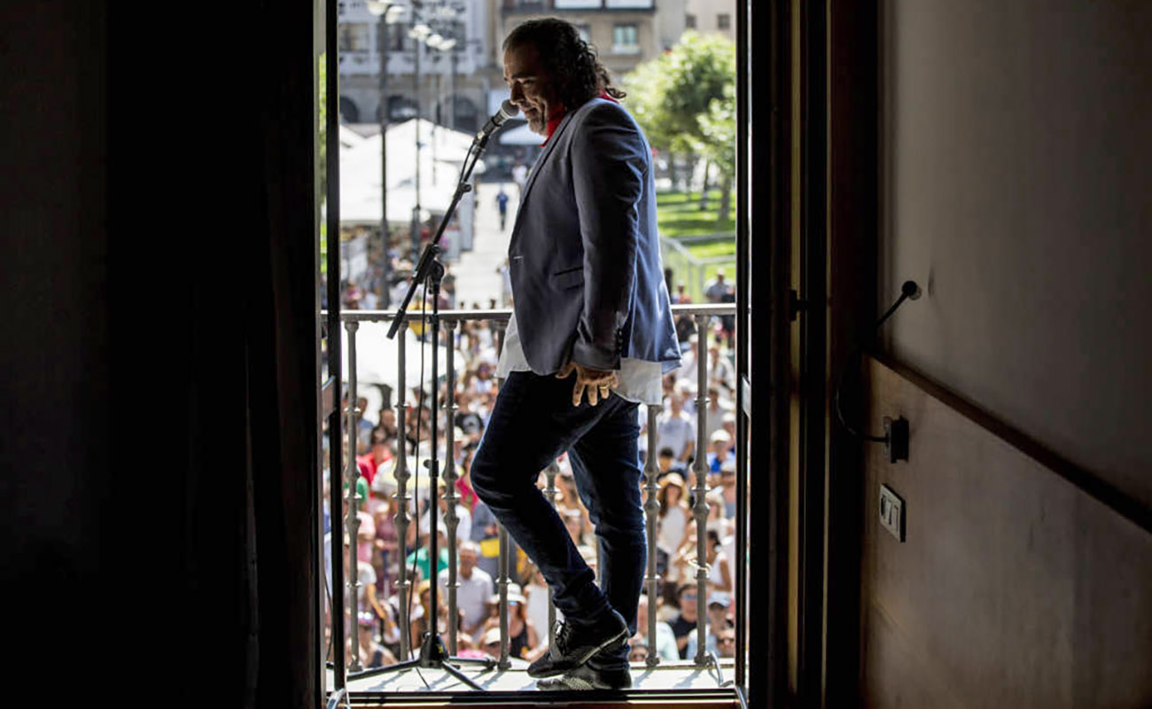 Flamenco en los Balcones, con David Lagos y Emilio Caracafé. Festival Flamenco On Fire, Pamplona. Foto: Javier Fergo