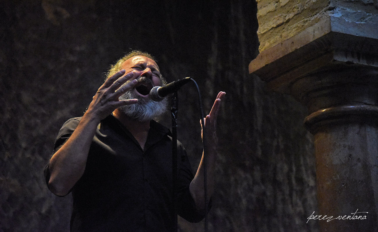 El cantaor Juan José Amador. Presentación de la alianza «Authentic Flamenco Quality Establishments» en el Museo del Baile Flamenco. 8 octubre 2019. Foto: perezventana