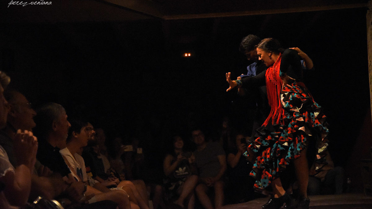 Los bailaores Rafael Campallo y Asunción Pérez Choni. Semblanza Flamenca. Casa de la Memoria, Sevilla. Foto: Quico Pérez-Ventana