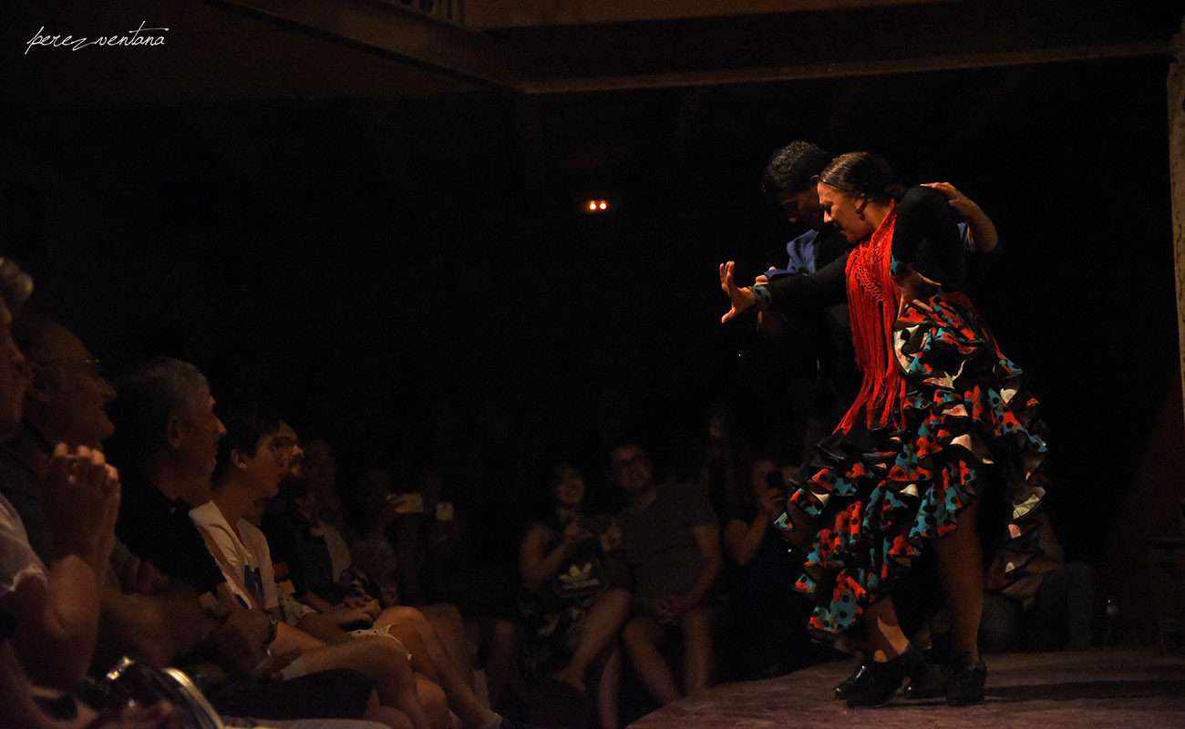 Los bailaores Rafael Campallo y Asunción Pérez Choni. Semblanza Flamenca. Casa de la Memoria, Sevilla. Foto: Quico Pérez-Ventana