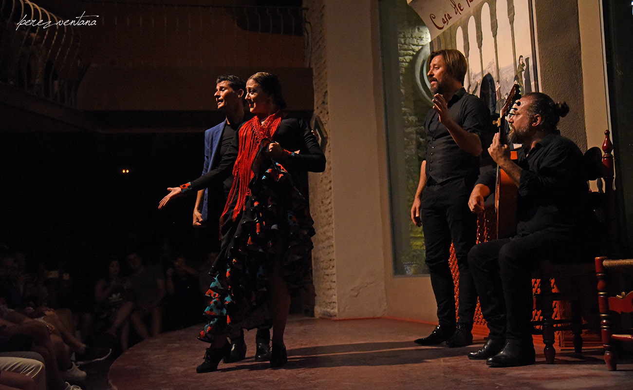 Los bailaores Rafael Campallo y Asunción Pérez Choni. Semblanza Flamenca. Casa de la Memoria, Sevilla. Foto: Quico Pérez-Ventana