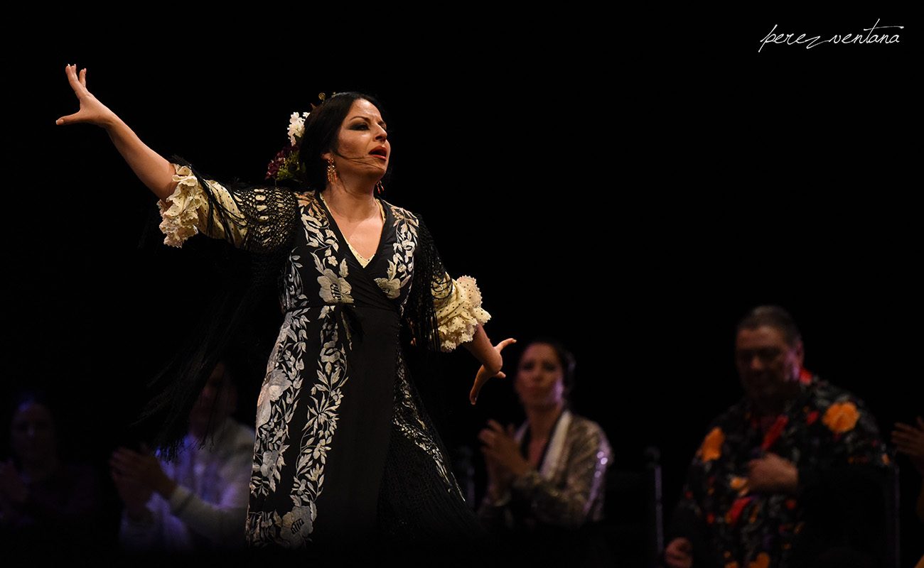 La bailaora Mercedes de Córdoba. Homenaje a Carmelilla Montoya. Fibes Sevilla, 5 diciembre 2019. Foto: perezventana