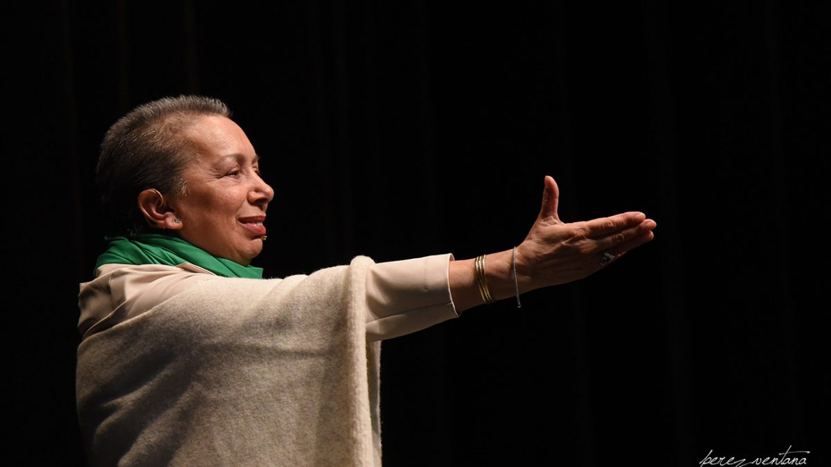 La bailaora Carmelilla Montoya. Homenaje a Carmelilla Montoya. Fibes Sevilla, 5 diciembre 2019. Foto: perezventana