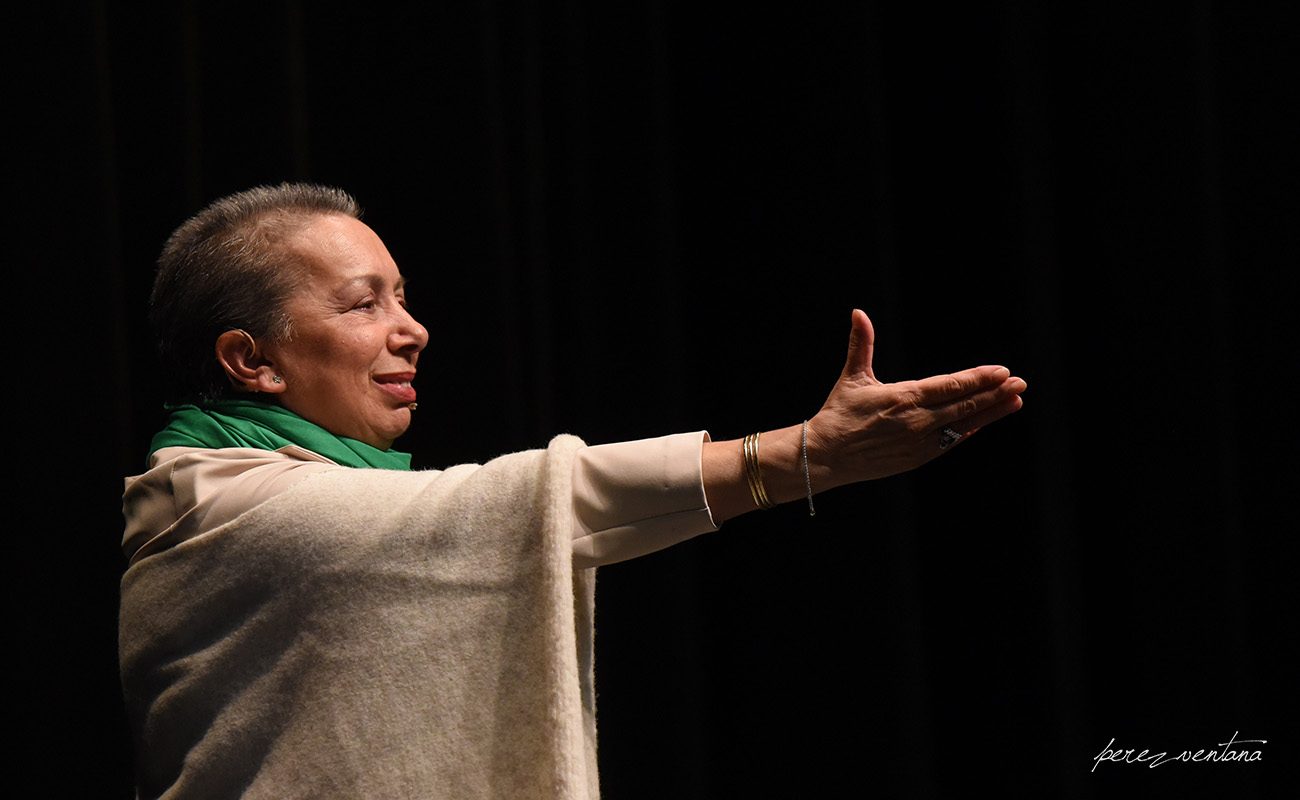 La bailaora Carmelilla Montoya. Homenaje a Carmelilla Montoya. Fibes Sevilla, 5 diciembre 2019. Foto: perezventana