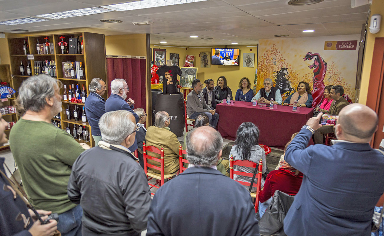 Mesa Redonda 'Festival de Jerez: un cuarto de siglo' ExpoFlamenco Jerez Shop, 19 feb 2020. Foto: Guido Bartolotta