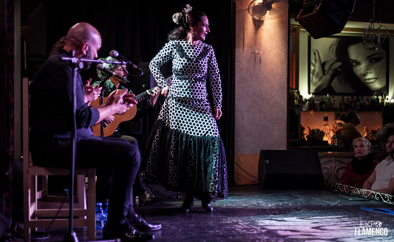La bailaora Adela Campallo. IX Jerez Off Festival 2020. La Guarida del Ángel. Foto: Guido Bartolotta