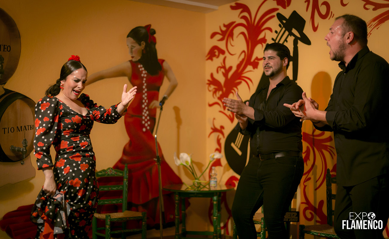 La Bailaora Marta de Trota. Tertulia Flamenca Pepe Alconchel, Jerez. Ciclo de Peña en Peña, Festival de Jerez. 1 marzo 2020. Foto: Guido Bartolotta