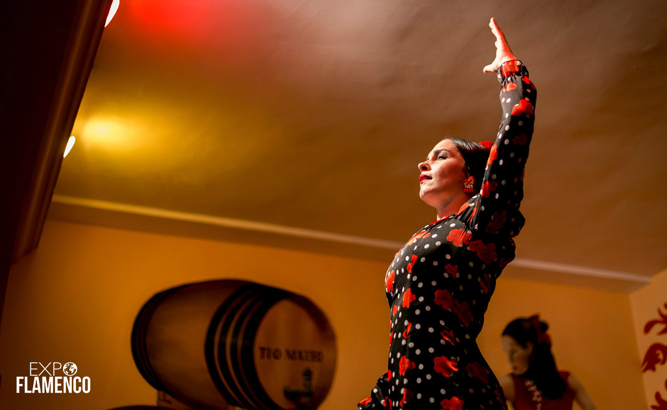 La Bailaora Marta de Trota. Tertulia Flamenca Pepe Alconchel, Jerez. Ciclo de Peña en Peña, Festival de Jerez. 1 marzo 2020. Foto: Guido Bartolotta