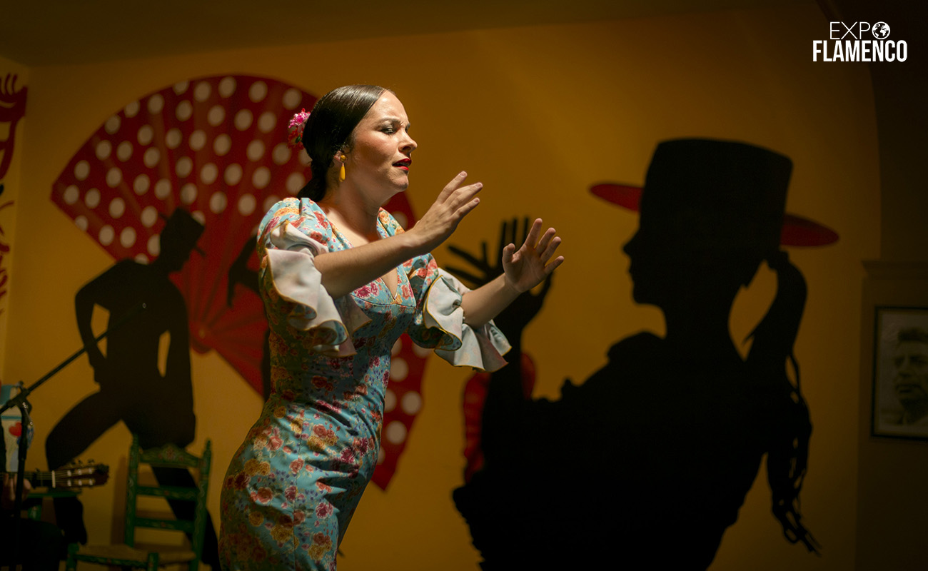 La Bailaora Marta de Trota. Tertulia Flamenca Pepe Alconchel, Jerez. Ciclo de Peña en Peña, Festival de Jerez. 1 marzo 2020. Foto: Guido Bartolotta