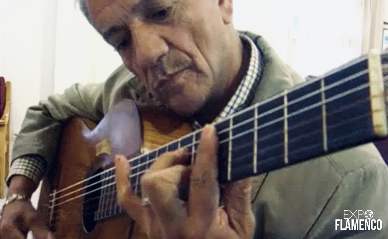 El guitarrista onubense Niño Miguel. Imagen de vídeo exclusiva de ExpoFlamenco.