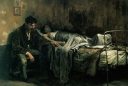 'La Miseria', de Cristóbal Rojas (1886). El autor, aquejado de tuberculosis, refleja el aspecto social de la enfermedad.