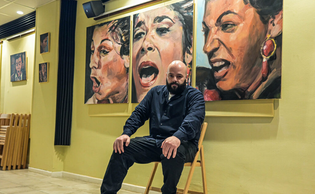 Exposicion pintura flamenca Caras cruz cante gonzalo lopez gl6ria