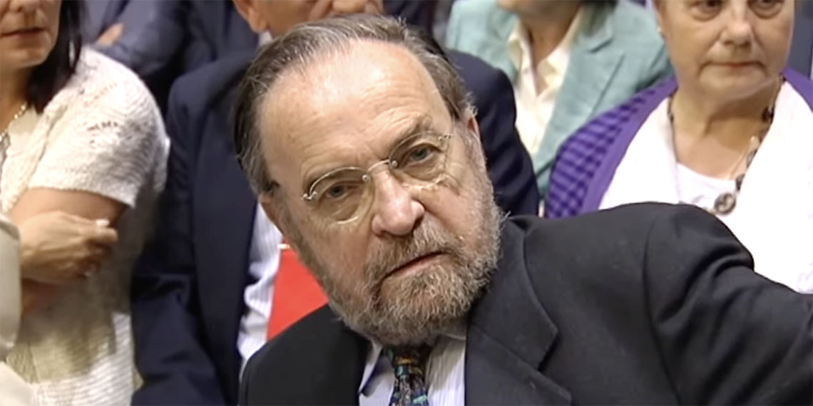 El escritor Antonio Burgos. Captura de vídeo.