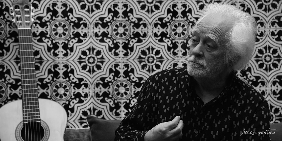 Manolo Sanlúcar, fotografiado en enero de 2021 en su residencia Caballo Negro. Foto: perezventana