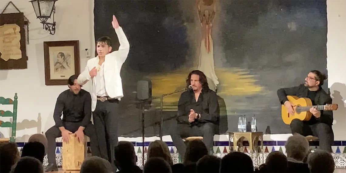 El bailaor malagueño Matías Campos, en La Platería. Foto: Antonio Conde