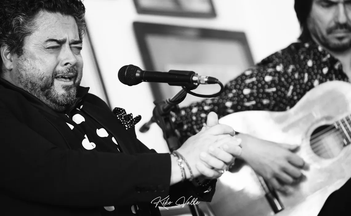 Rafael de Utrera. Inauguración nueva sede de Peña Flamenca El Gallo, Morón. Marzo 2025. Foto: Kiko Valle