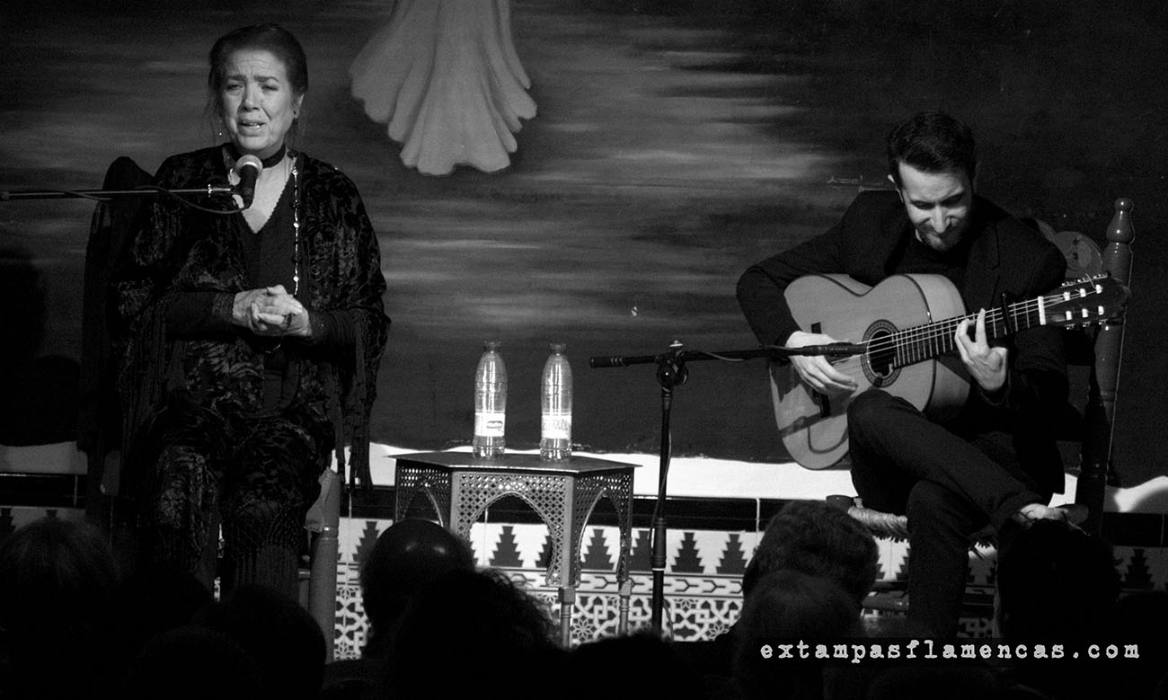 Lole Montoya y Manuel Ángel Rojas. Peña La Platería, Granada. 28 feb 2025. Foto: Carlos Fernández - extampasflamencas.com