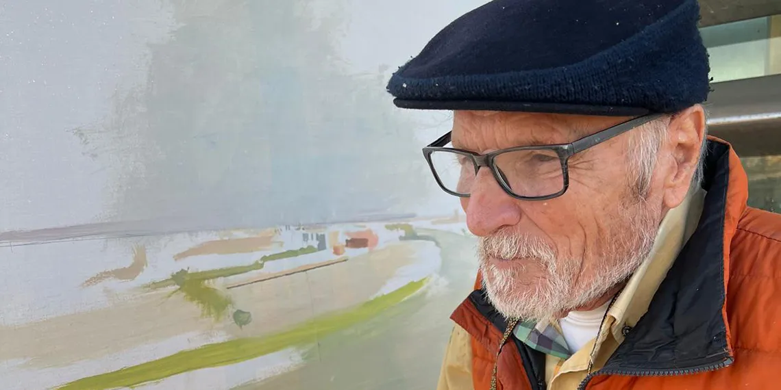 El pintor Antonio López. Foto: María López - Estudio Antonio López