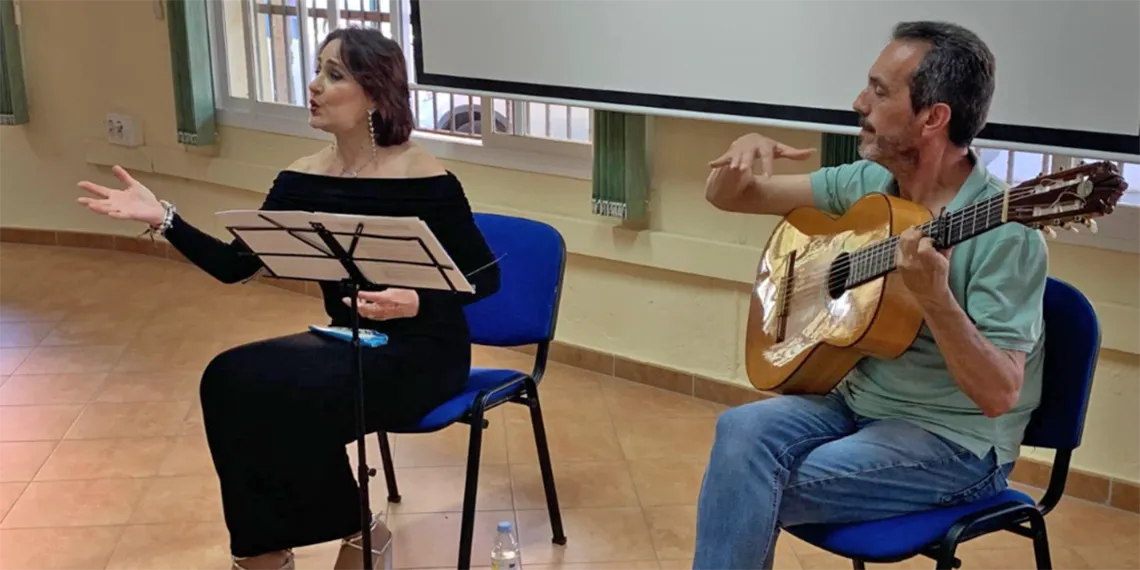 Regina de Huelva, en los cursos del CEP Cádiz. Foto: Canal Sur