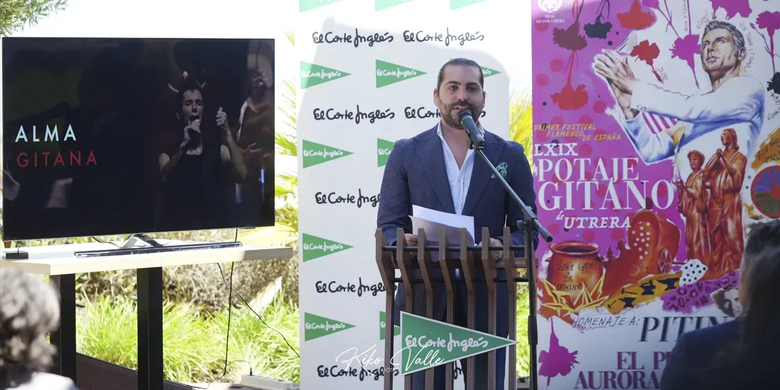 Juan Garrido. Presentación del cartel del LXIX Potaje Gitano de Utrera. Espacio Gourmet Experience, El Corte Inglés Plaza del Duque, Sevilla. Foto: Kiko Valle