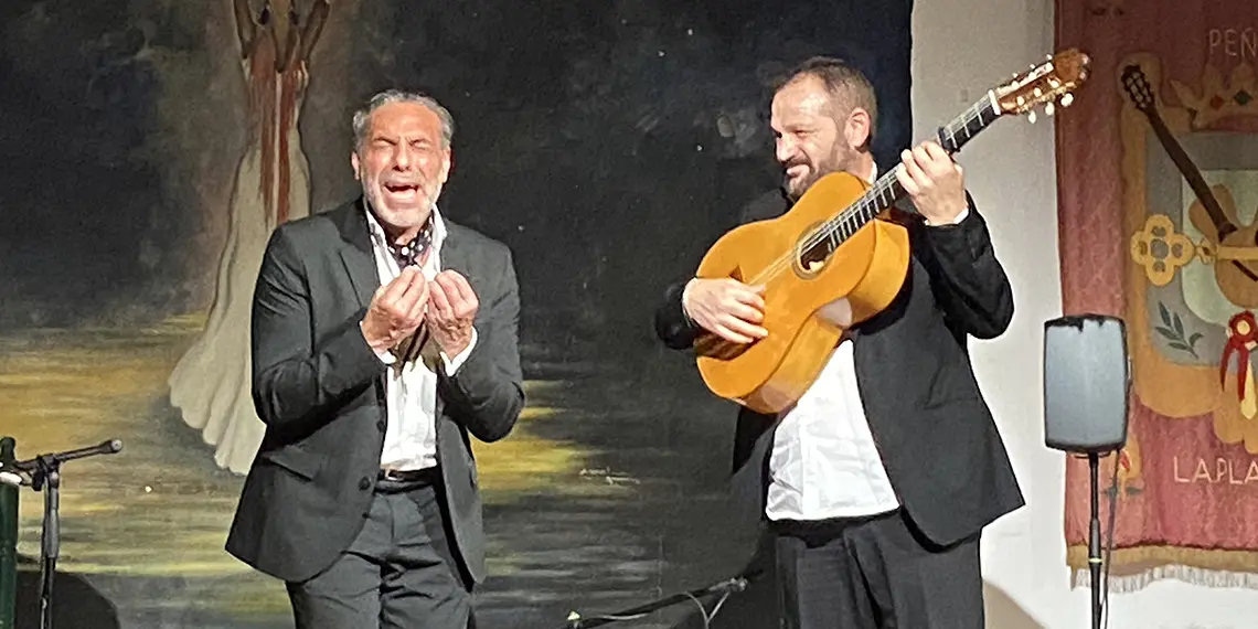 Pedro El Granaíno y Patrocinio Hijo, en la Peña La Platería, Granada. Foto: Antonio Conde